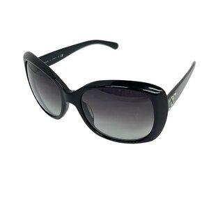 Chanel Sunglasses Black CC Logo